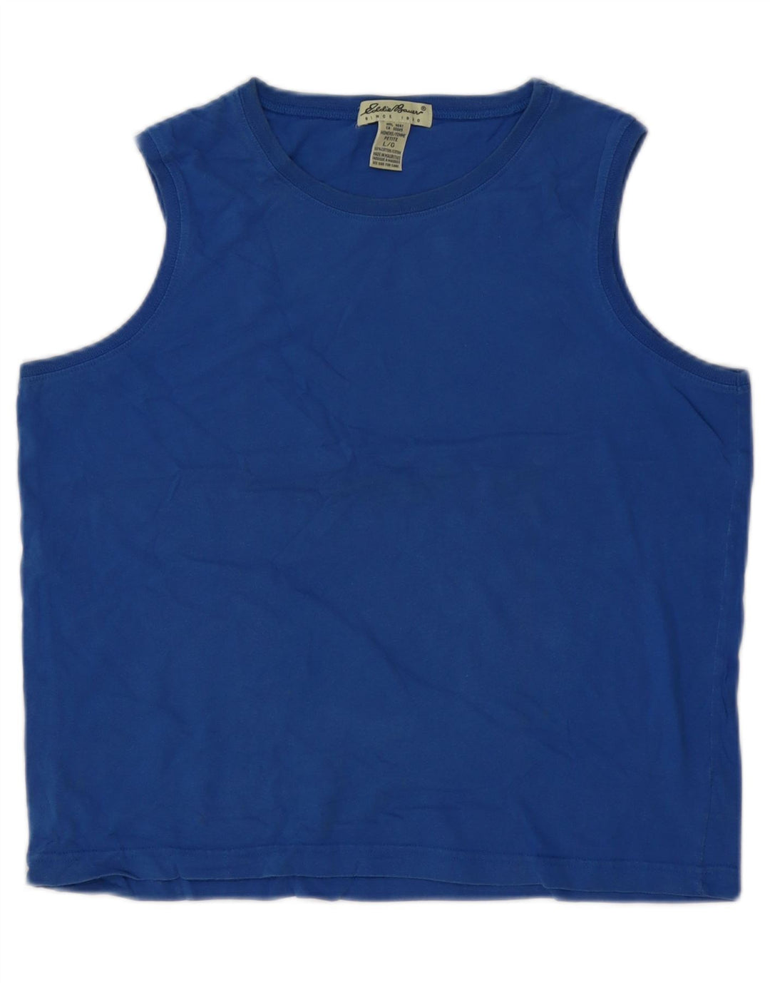Eddie Bauer Camiseta sin mangas para mujer Reino Unido 16 Algodón azul grande