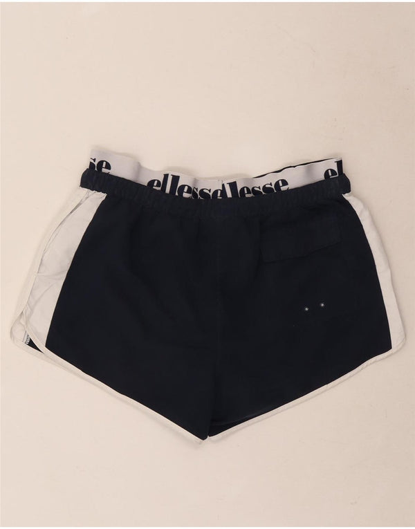 Ellesse Mens Graphic Sport Shorts Large Azul Marino Colorblock Poliéster