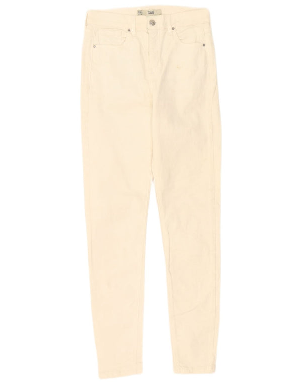 Vaqueros ajustados Jamie para mujer de Topshop W28 L30 de algodón blanco roto