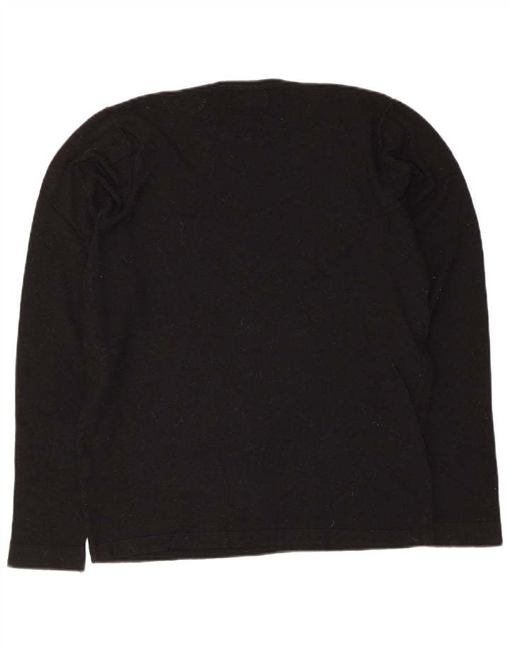 Zara Hombre Top Manga Larga Small Viscosa Negro