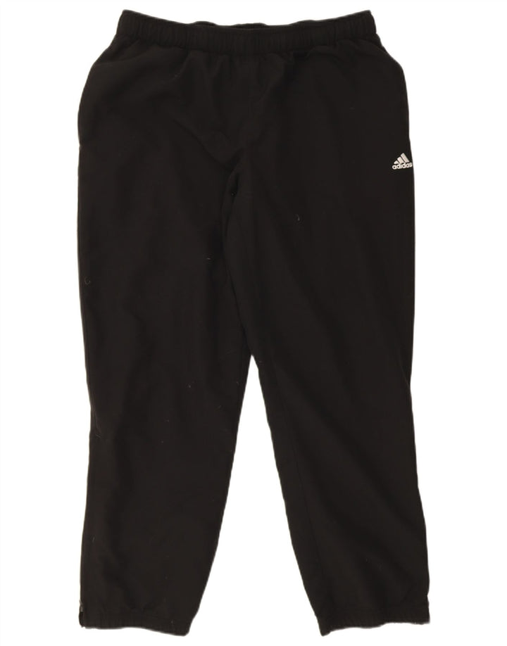 Adidas Hombre Climalite Chándal Pantalones Joggers Grande Negro Poliéster