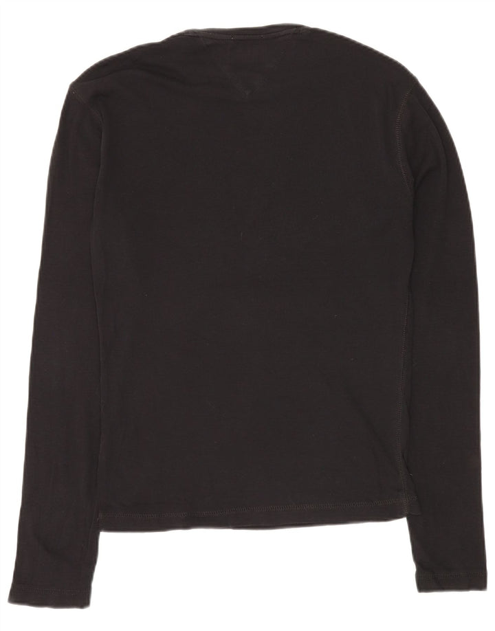 TOMMY HILFIGER Camiseta de manga larga para hombre Small Black Cotton