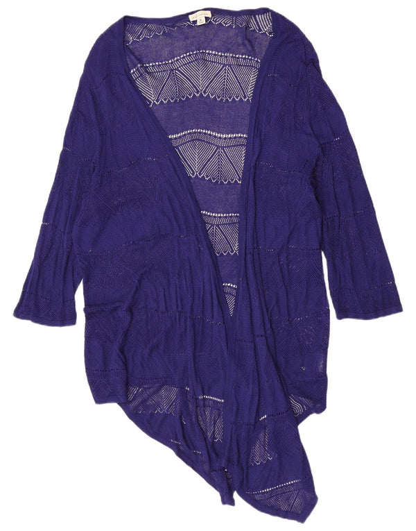 Marks & Spencer Cárdigan transparente con autógrafo para mujer UK 40 XL Azul