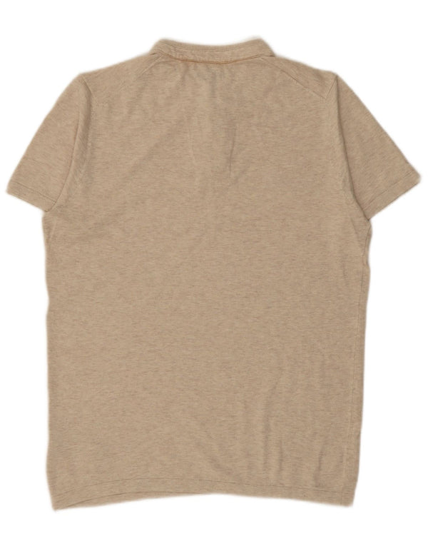 MASSIMO DUTTI Polo Hombre Algodón Beige Medio
