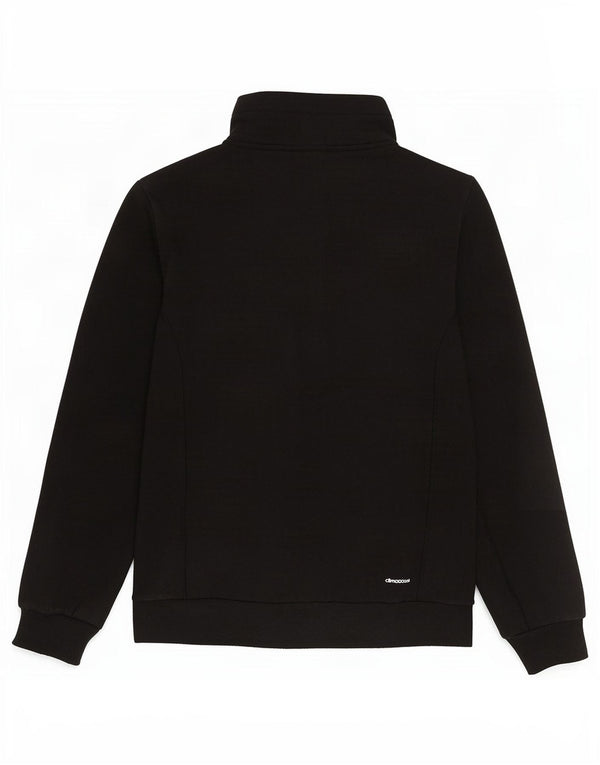 Adidas Mujer Climalite Chándal Top Chaqueta Reino Unido 8/10 Pequeño Negro Poliéster