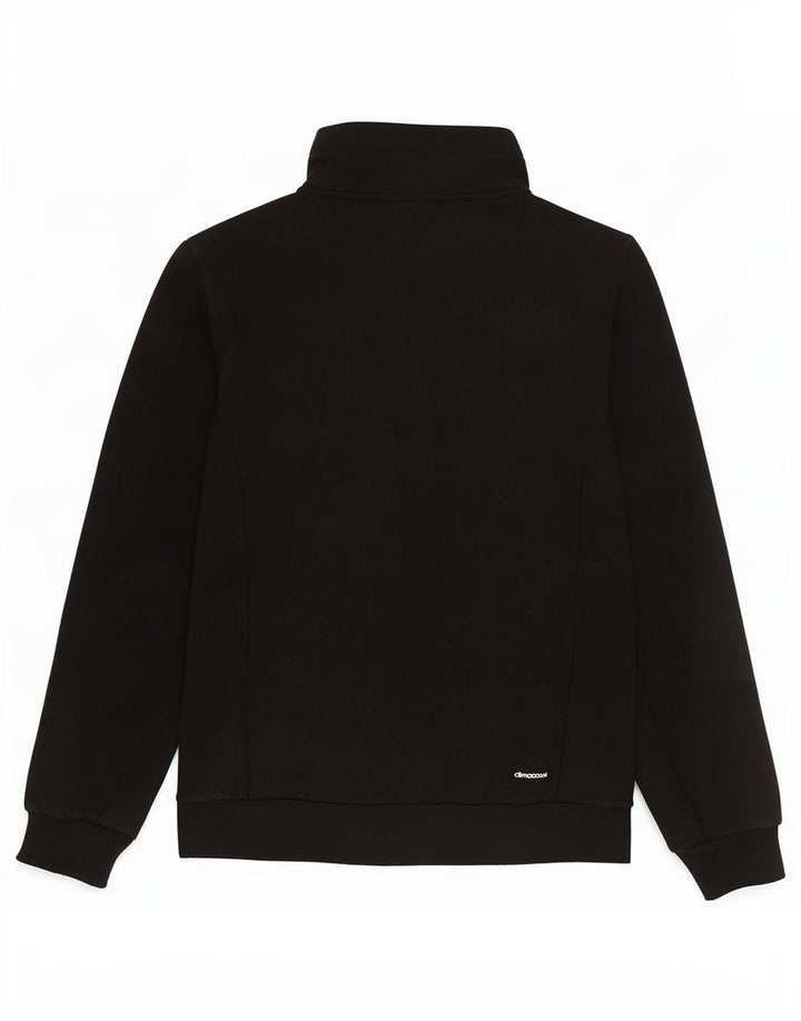 Adidas Mujer Climalite Chándal Top Chaqueta Reino Unido 8/10 Pequeño Negro Poliéster