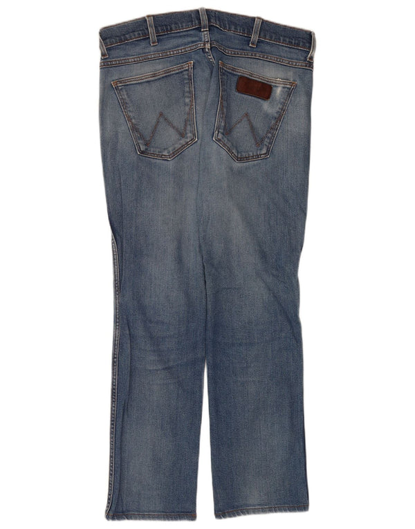 Wrangler Vaqueros Rectos Greensboro Para Hombre W33 L28 Algodón Azul