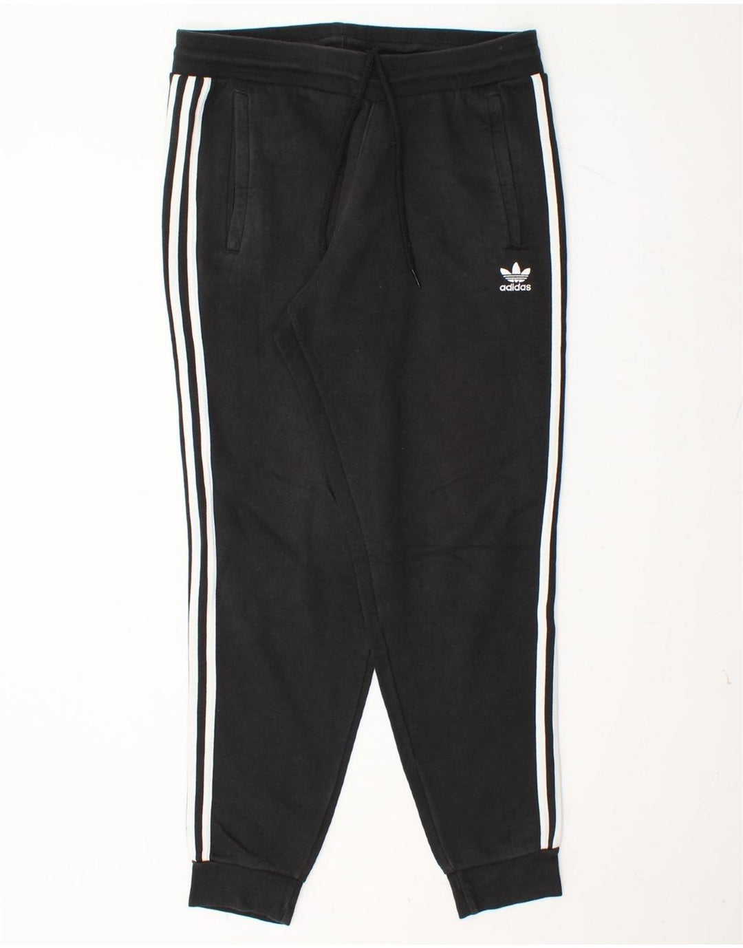 ADIDAS Hombre Chándal Pantalones Joggers Grande Negro Algodón