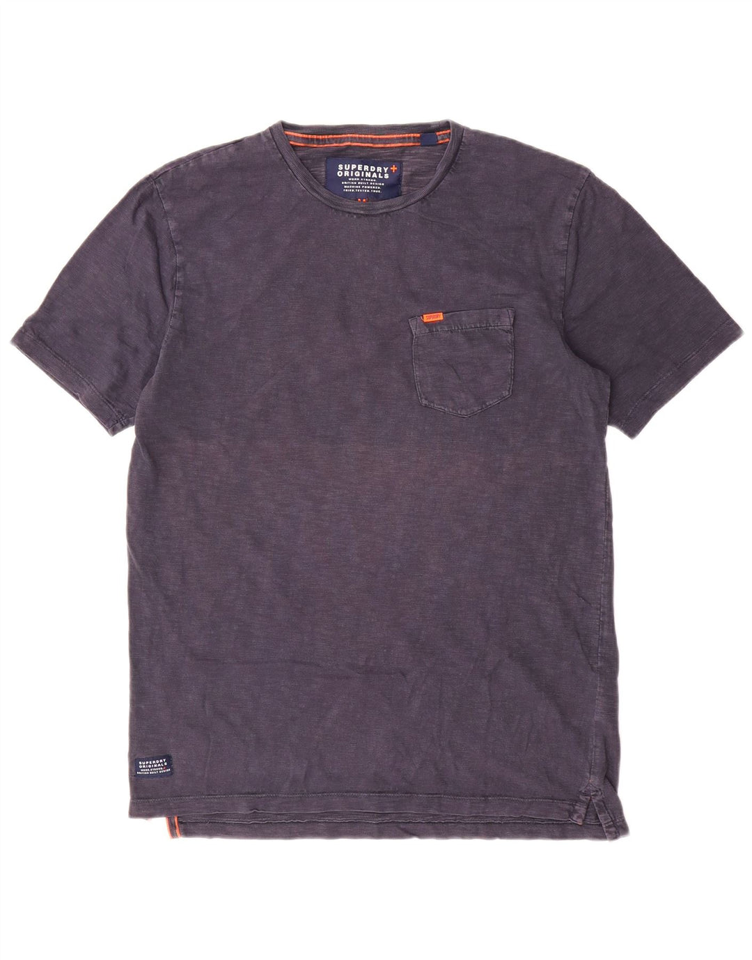 Camiseta Superdry Hombre Top Medium Azul Marino Algodón