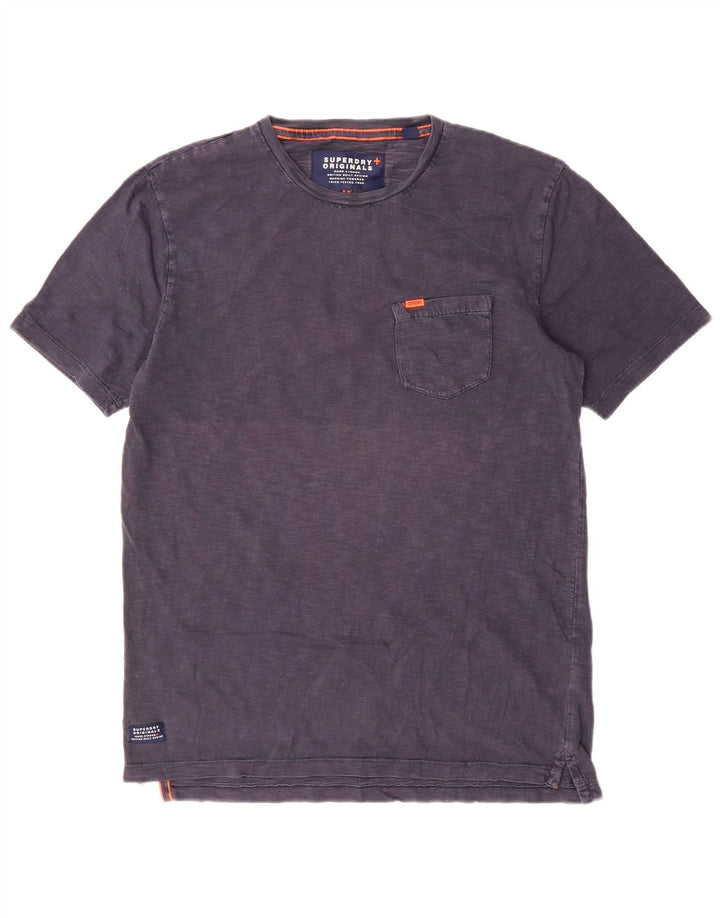 Camiseta Superdry Hombre Top Medium Azul Marino Algodón