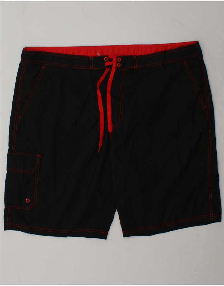 MOUNTAIN WAREHOUSE Mens Swimming Shorts 2XL  Black Polyester