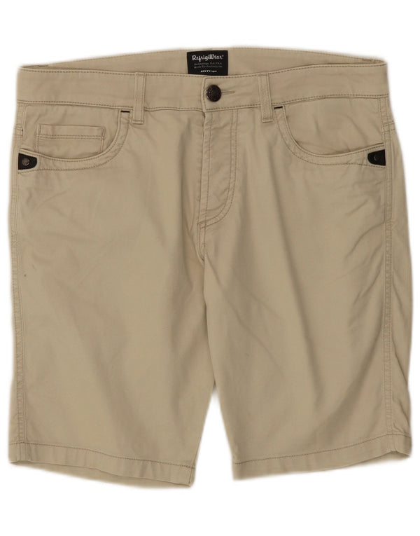 Refrigiwear Pantalones cortos casuales para hombre W34 grande blanco roto
