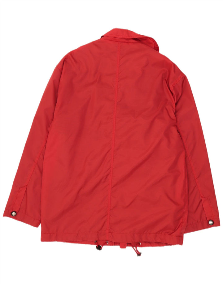 Chaqueta utilitaria vintage para hombre Reino Unido 40 Nylon rojo grande