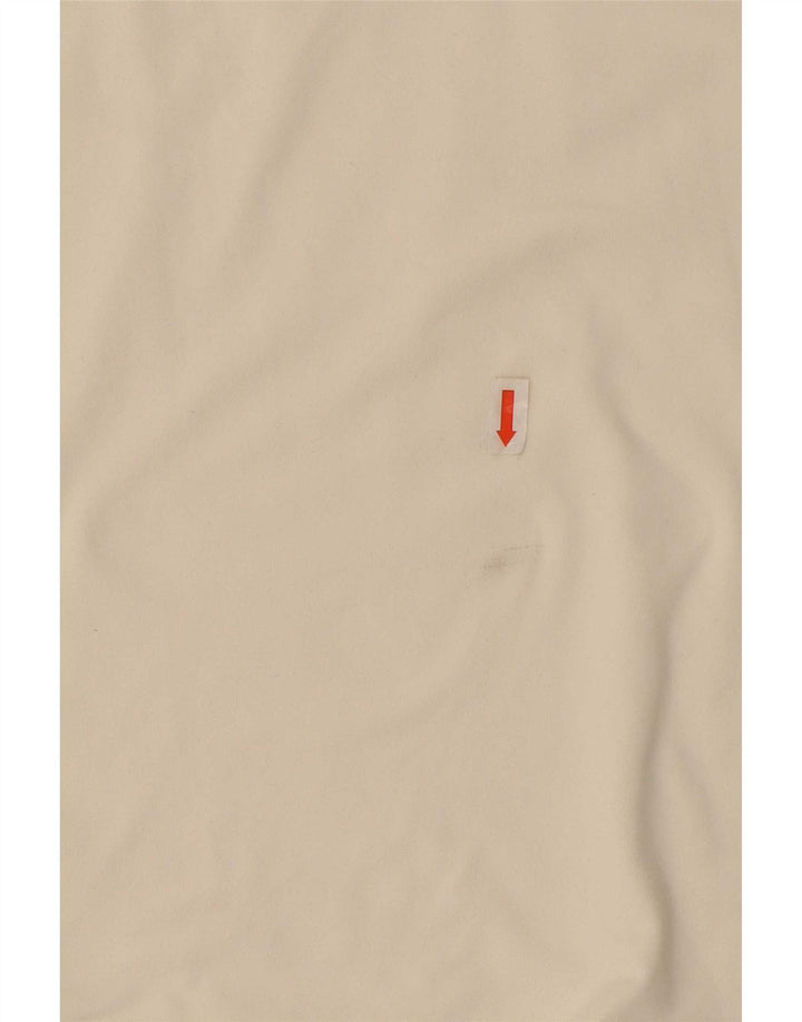 Nike Mujer Dri Fit Top Manga 3/4 UK 12 Medio Blanco Poliéster