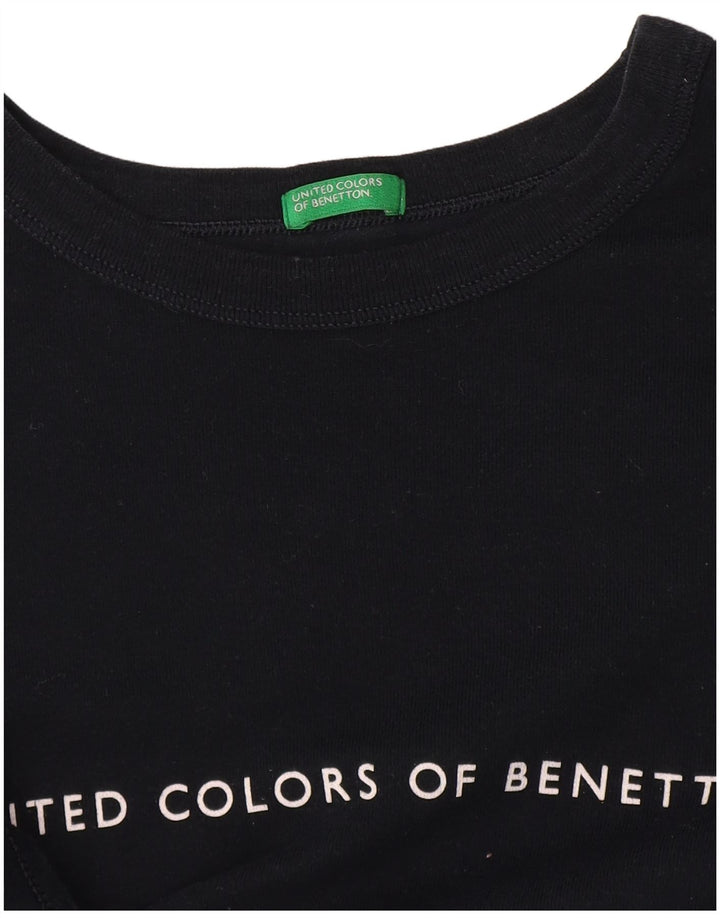 Benetton Camiseta Estampada para Mujer ES 44 Medio Azul Marino