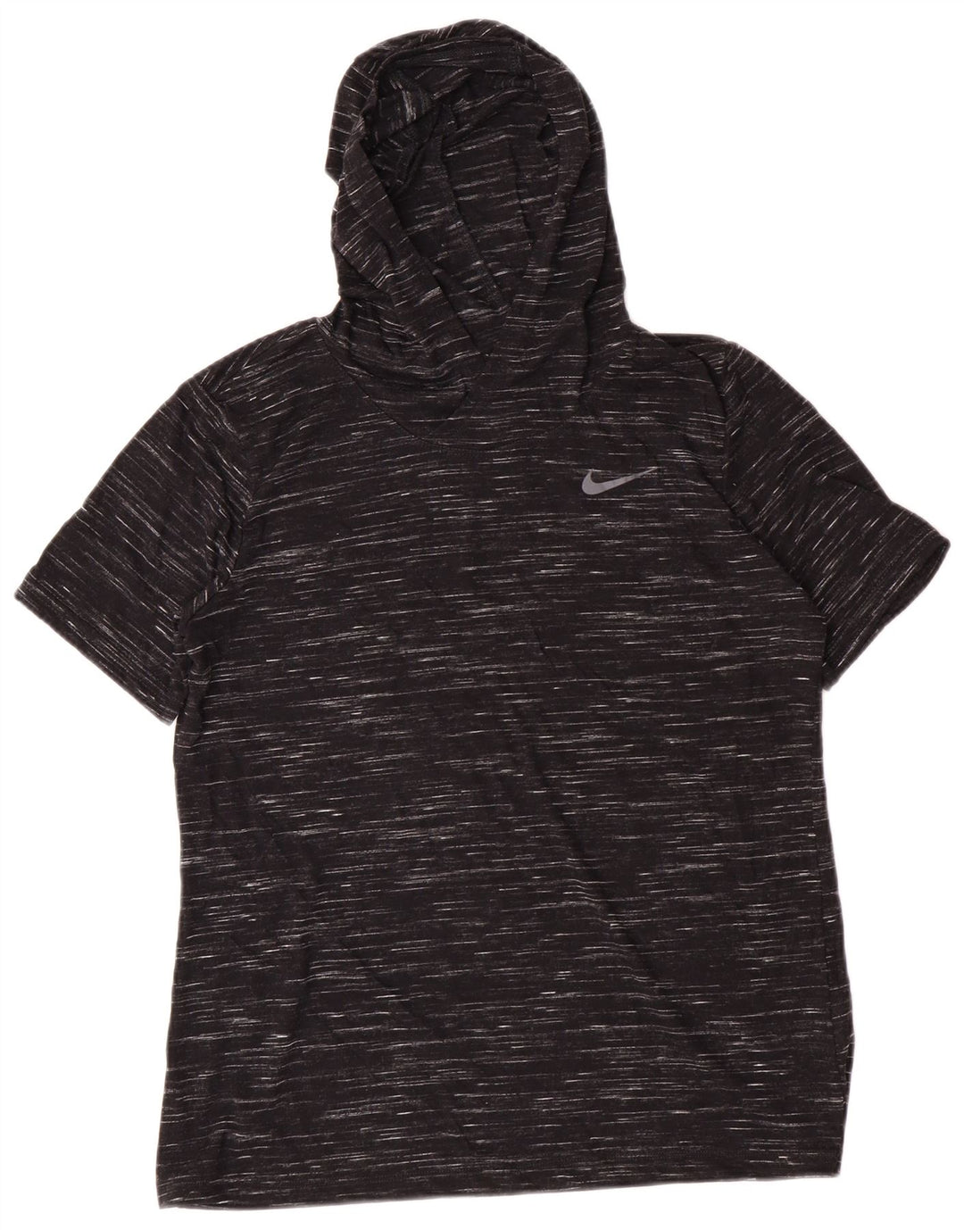 Nike Camiseta con capucha para mujer UK 44 Mediano Poliéster moteado negro