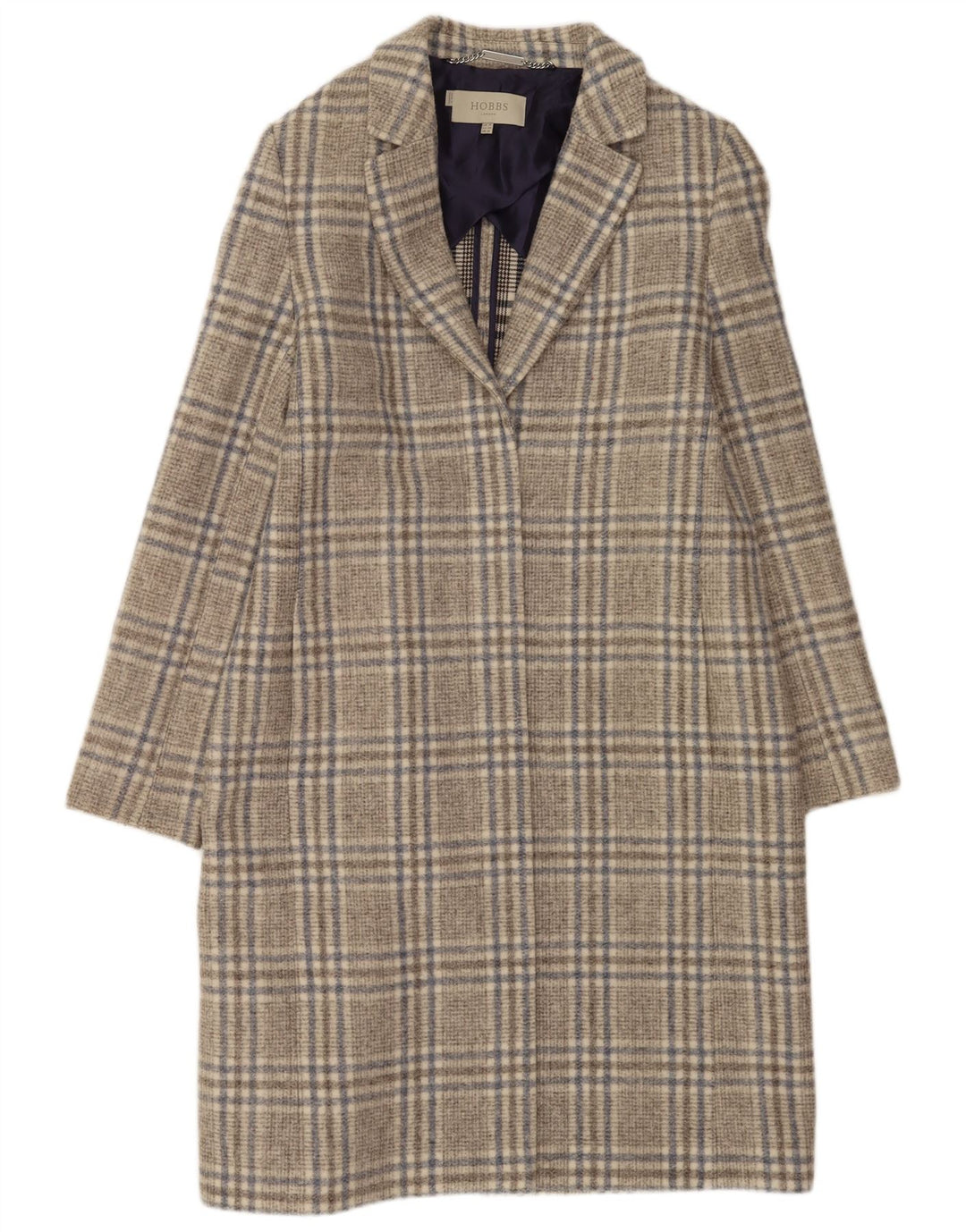 Hobbs Abrigo para mujer Reino Unido 40 Grande Gris Cuadros Acrílico