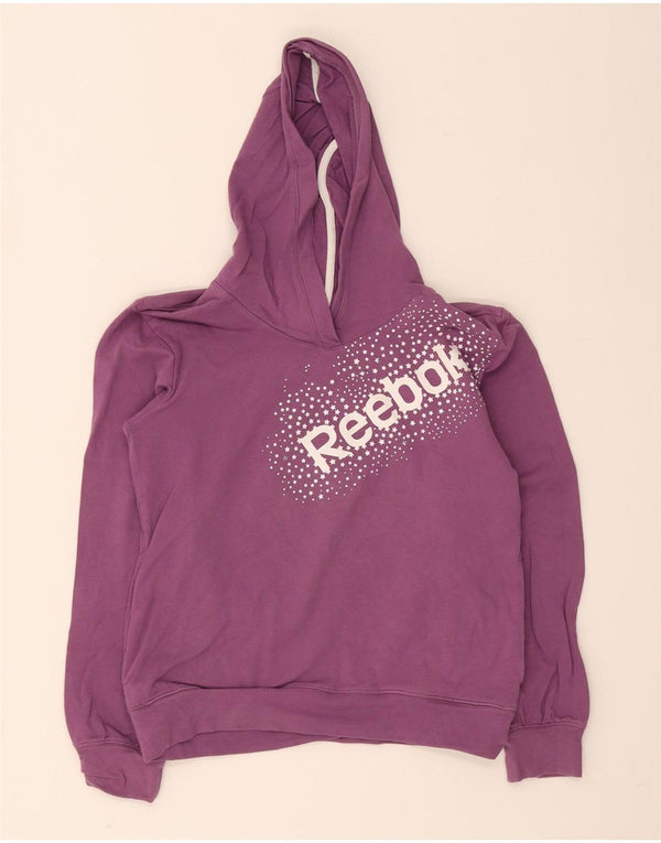 Reebok - Sudadera con capucha para niña (11-12 años), color morado