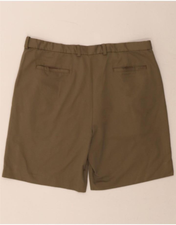 IZOD Mens Chino Shorts W42 2XL Green Polyester Vintage Izod and Second-Hand Izod from Messina Hembry 