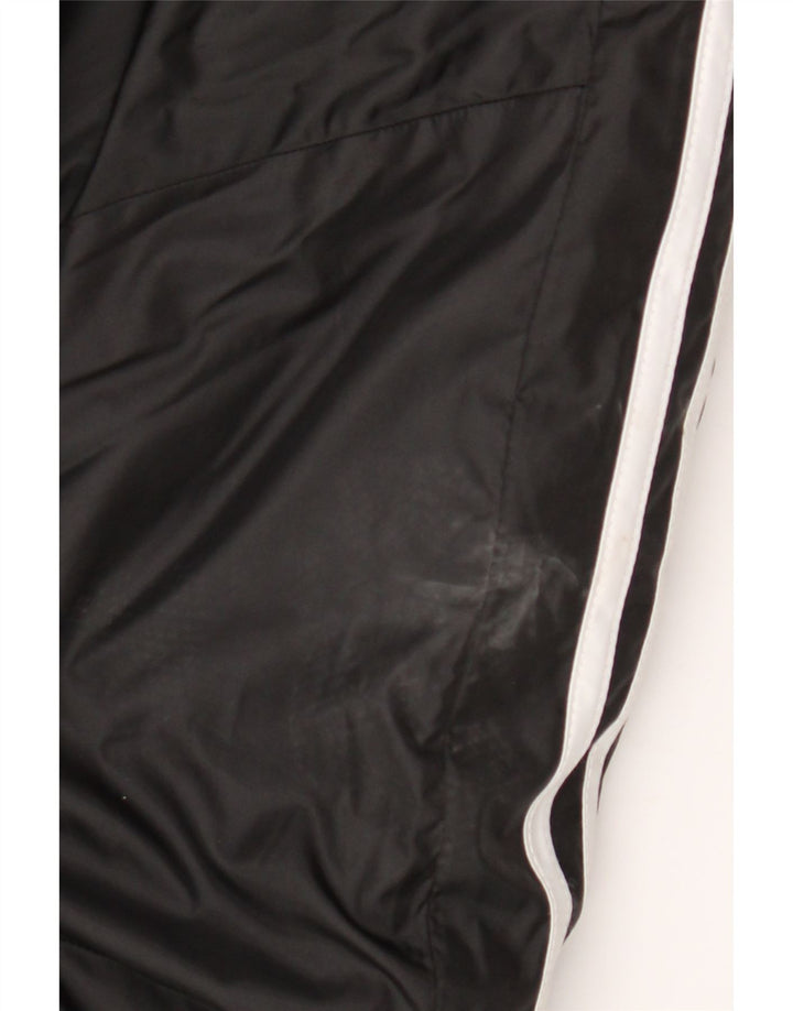 Adidas Chaqueta cortavientos con capucha para hombre UK 44 2XL Poliéster negro