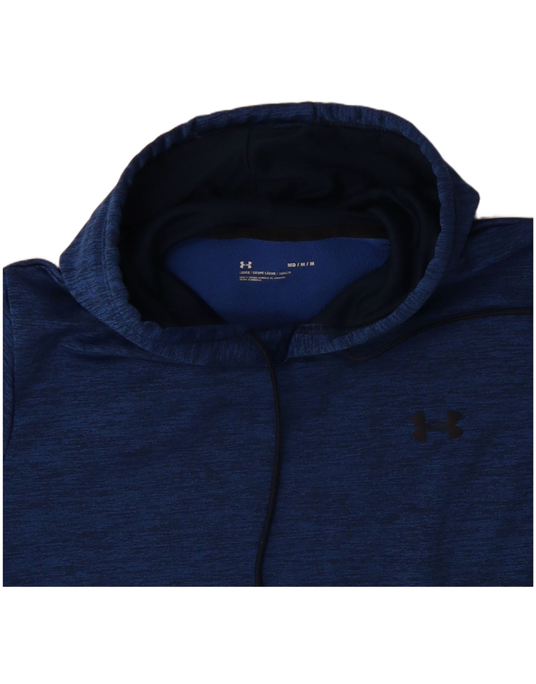 UNDER ARMOUR Jersey con capucha holgado para hombre Poliéster moteado azul medio