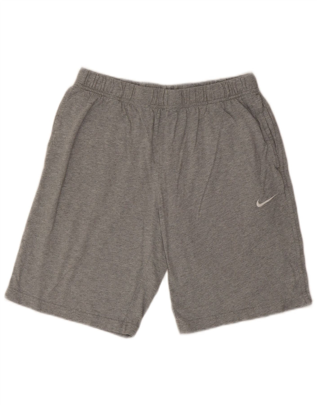 Pantalones cortos deportivos NIKE para hombre, algodón gris grande
