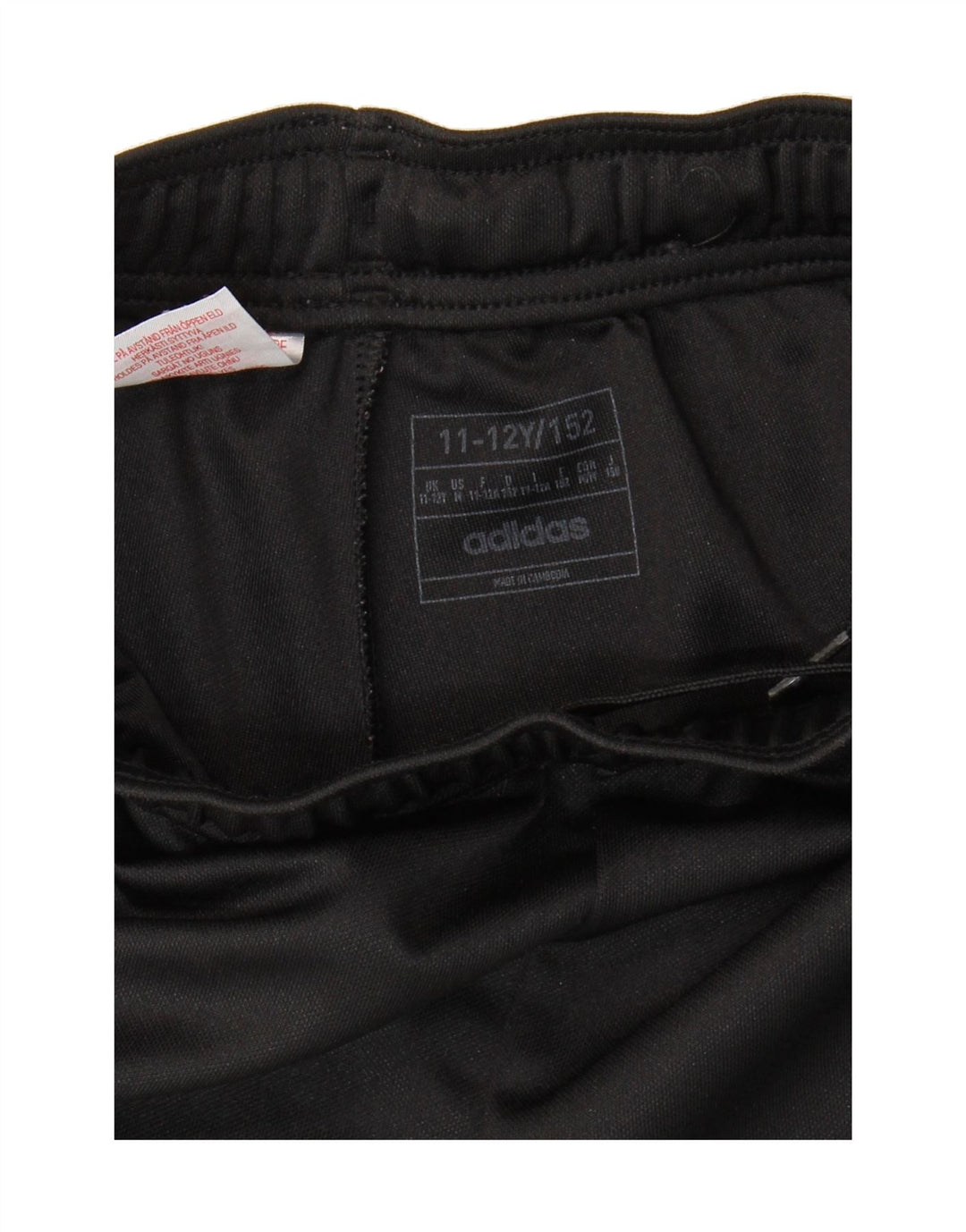 ADIDAS Boys Tracksuit Trousers 11-12 Years  Black Polyester Vintage Adidas and Second-Hand Adidas from Messina Hembry 