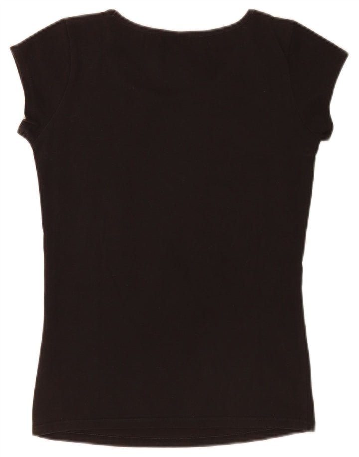 Nike - Camiseta gráfica para mujer, talla 10/12, talla M, color negro