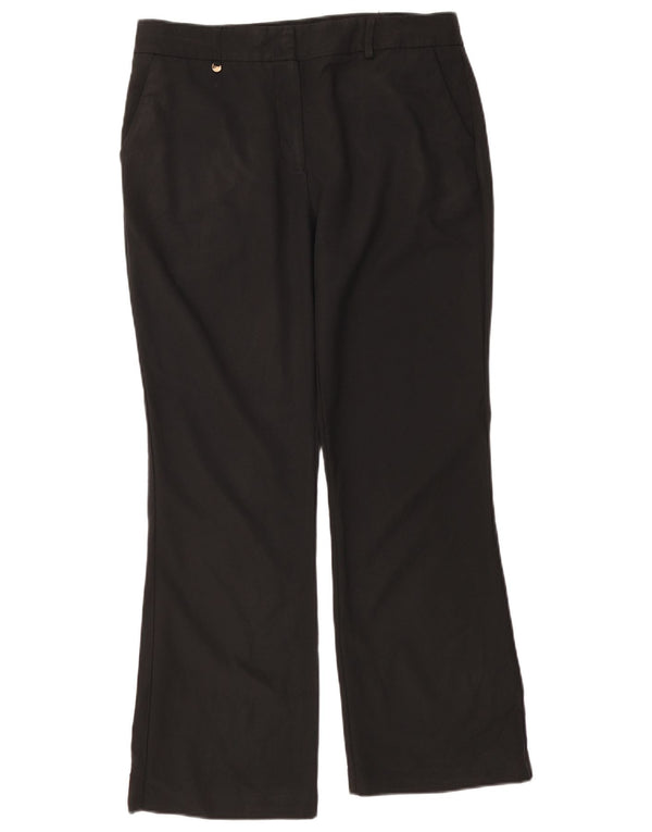 M&Co Pantalones casuales con corte de bota para mujer UK 40 Large W36 L28 Poliéster negro