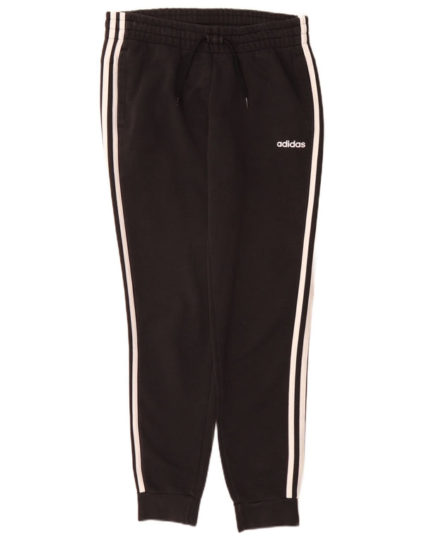 Adidas Mujer Chándal Pantalones Joggers UK 12/14 Mediano Negro Algodón