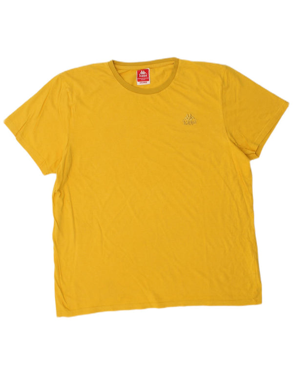 KAPPA Camiseta Hombre Top 2XL Algodón Amarillo