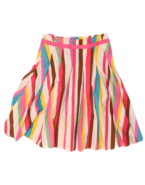 Boden Falda acampanada estampada para niña 11-12 años W26 Rayas multicolores