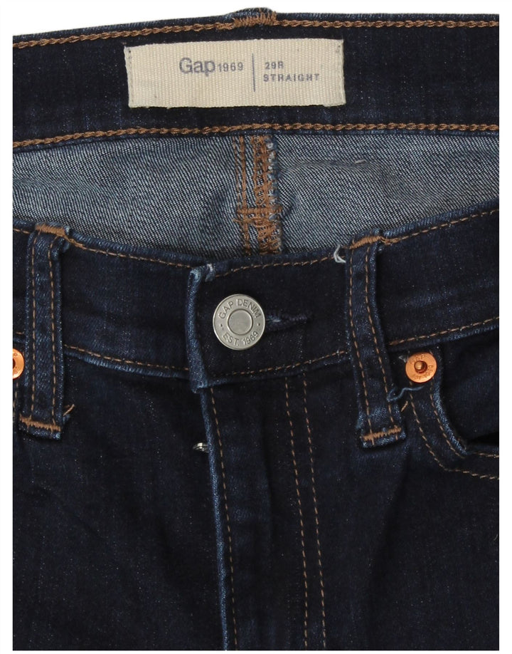 Vaqueros Gap Mujer Rectos W29 L29 Azul Marino