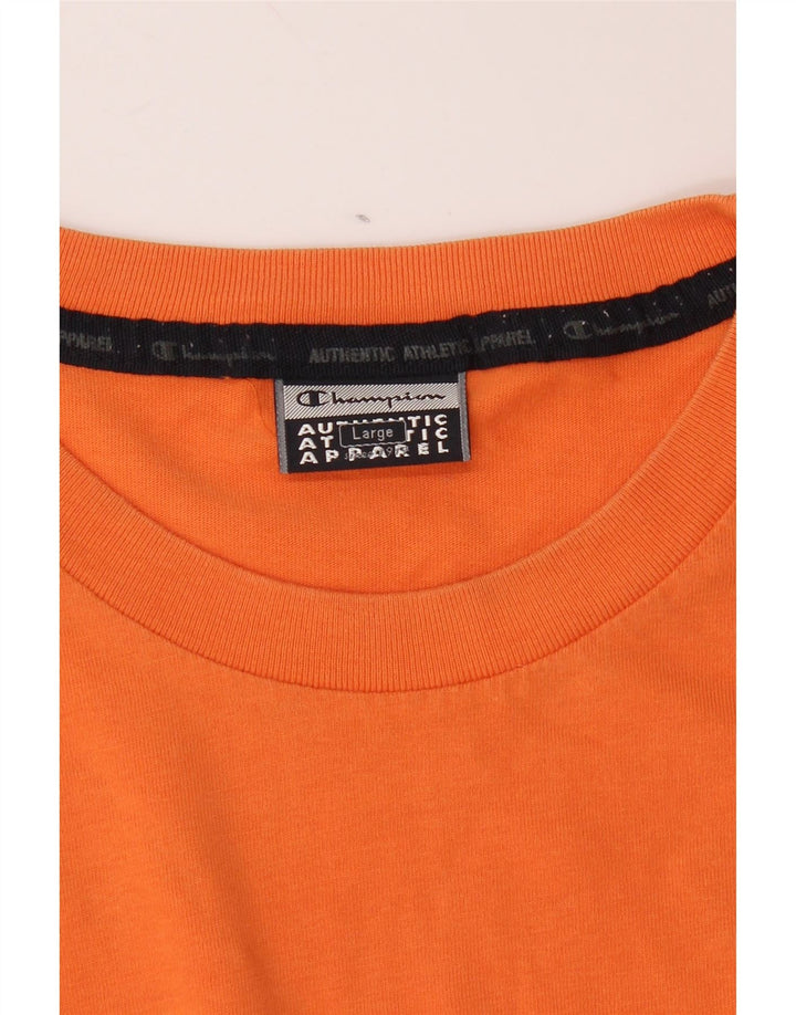 CHAMPION Camiseta para hombre Top grande naranja