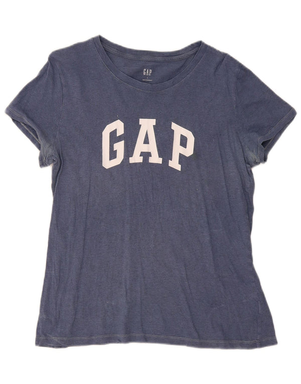 Gap Camiseta gráfica para mujer Top UK 44 Large Azul marino Algodón
