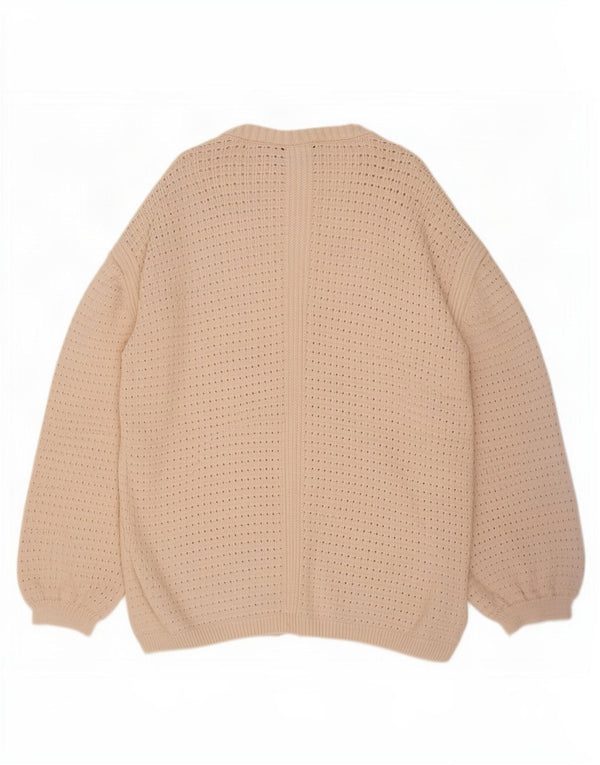 Marks & Spencer Cárdigan abierto largo para mujer UK 40 XL Algodón beige