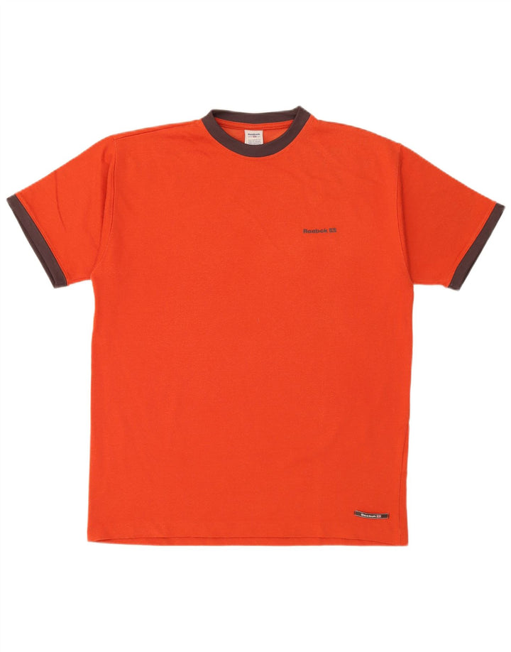 Reebok - Camiseta para hombre, talla grande, color naranja, algodón