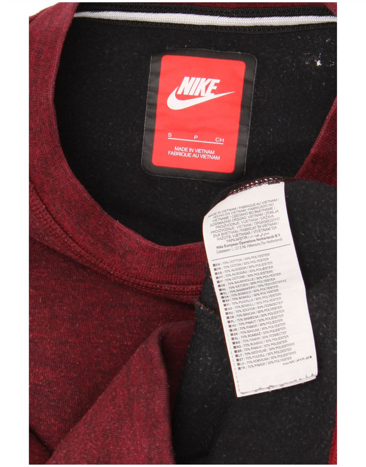 Nike - Sudadera extragrande para mujer, talla 10, algodón granate pequeño