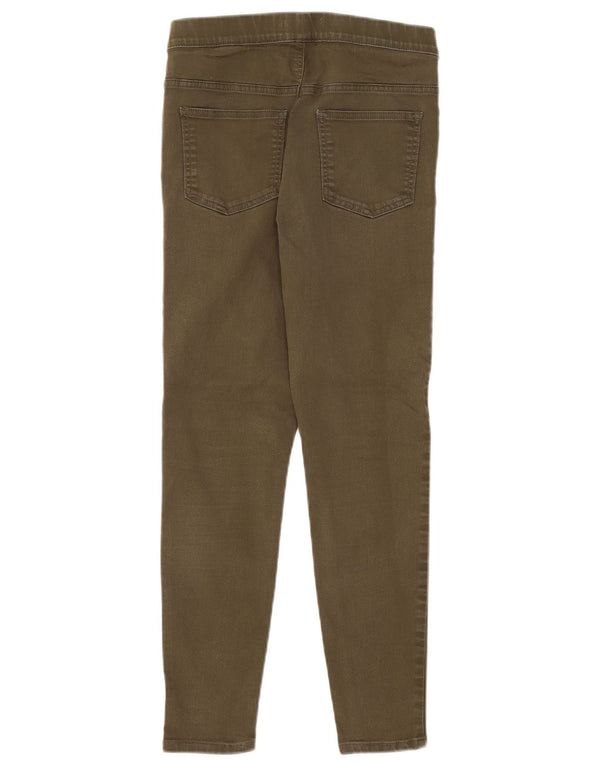 Marks & Spencer Jeans Jegging para Mujer UK 12 MediumW30 L26 Algodón Caqui