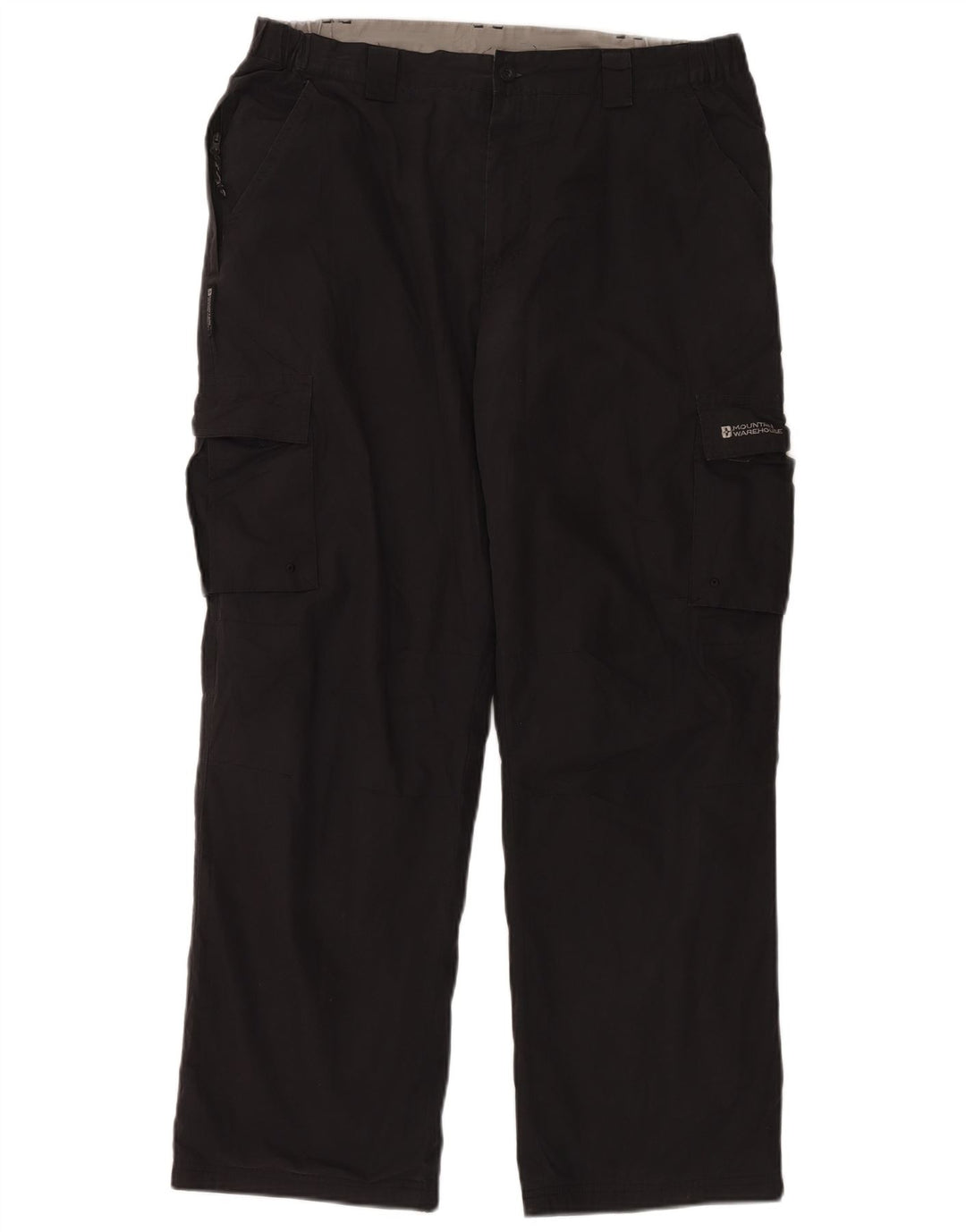 Pantalones cargo rectos para hombre de Mountain Warehouse W34 L30 Poliéster negro