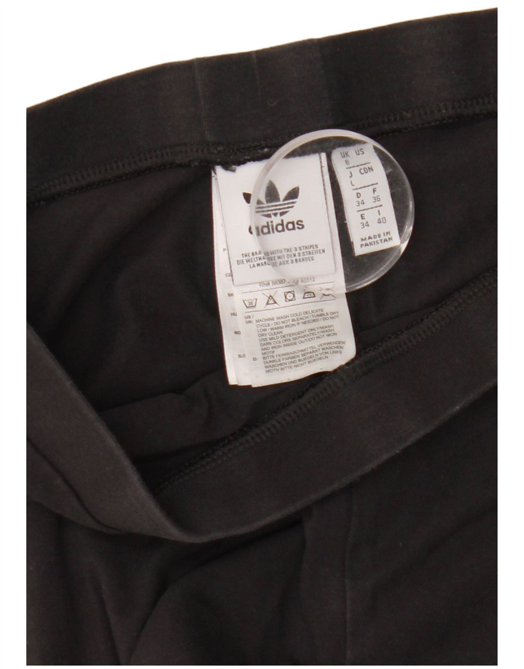 Adidas Leggings para mujer Reino Unido 8 Pequeño Algodón Negro