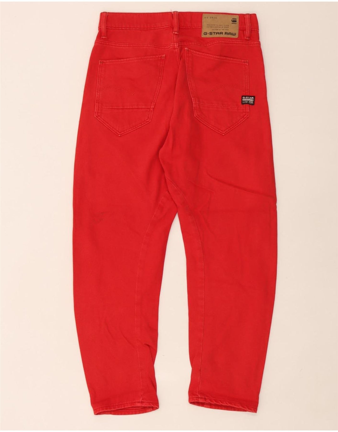 Vaqueros recortados con arco 3D para hombre G-Star W25 L25 Algodón rojo