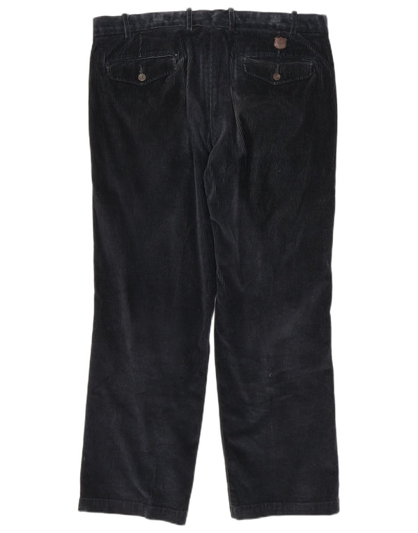 Marks & Spencer Pantalones rectos de pana para hombre W36 L29 Algodón azul marino
