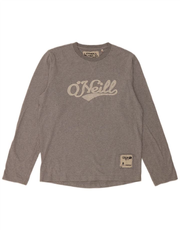 O'Neill Mens Graphic Top Manga Larga XL Algodón Gris