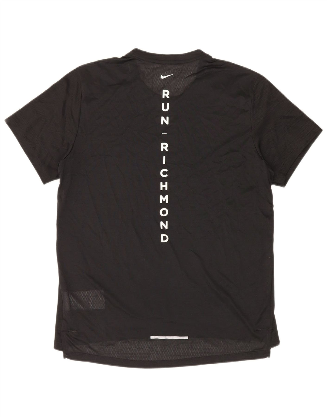 NIKE Camiseta Dri Fit Graphic para Mujer Top Mediano Poliéster Negro