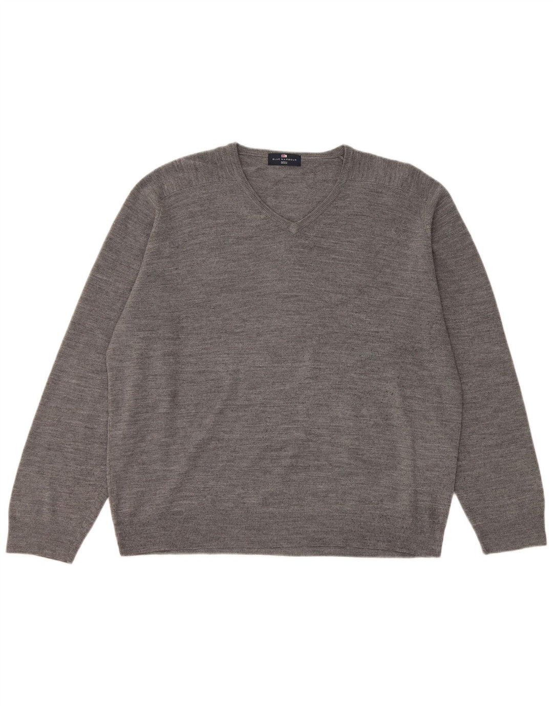 Marks & Spencer Jersey con cuello en V para hombre XL Acrílico gris