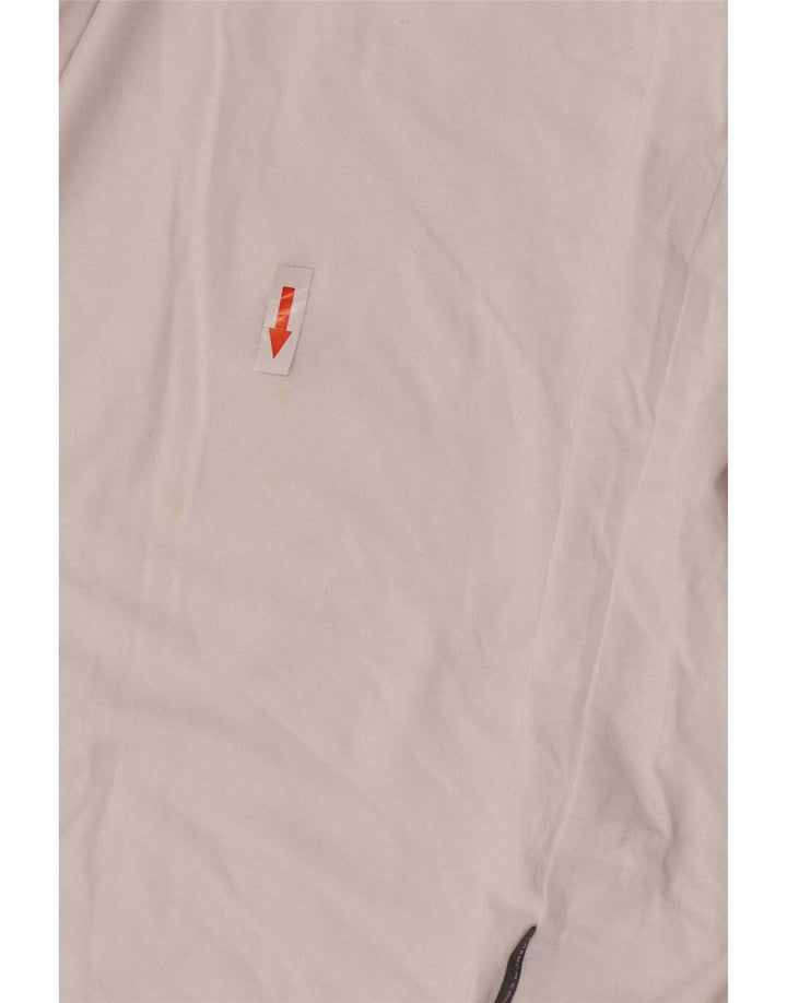 French Connection Polo de rugby para hombre, tamaño grande, algodón blanco