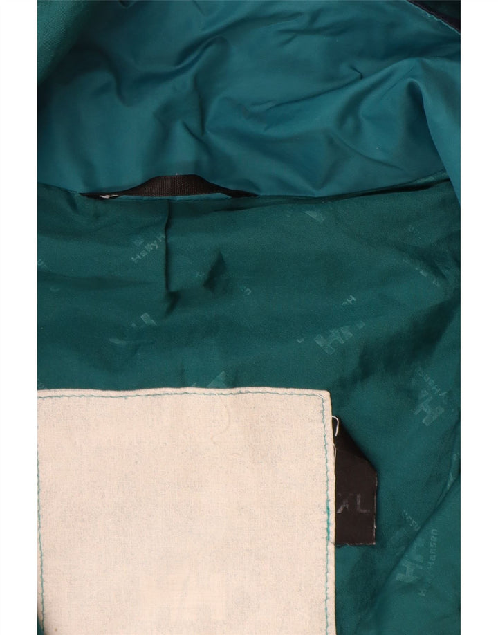 HELLY HANSEN Chaqueta impermeable con capucha para hombre UK 42 XL Azul marino Colorblock