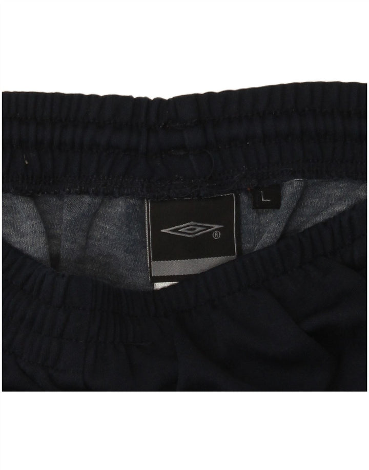 Umbro Hombre Pantalones De Chándal Gráfico Grande Azul Marino