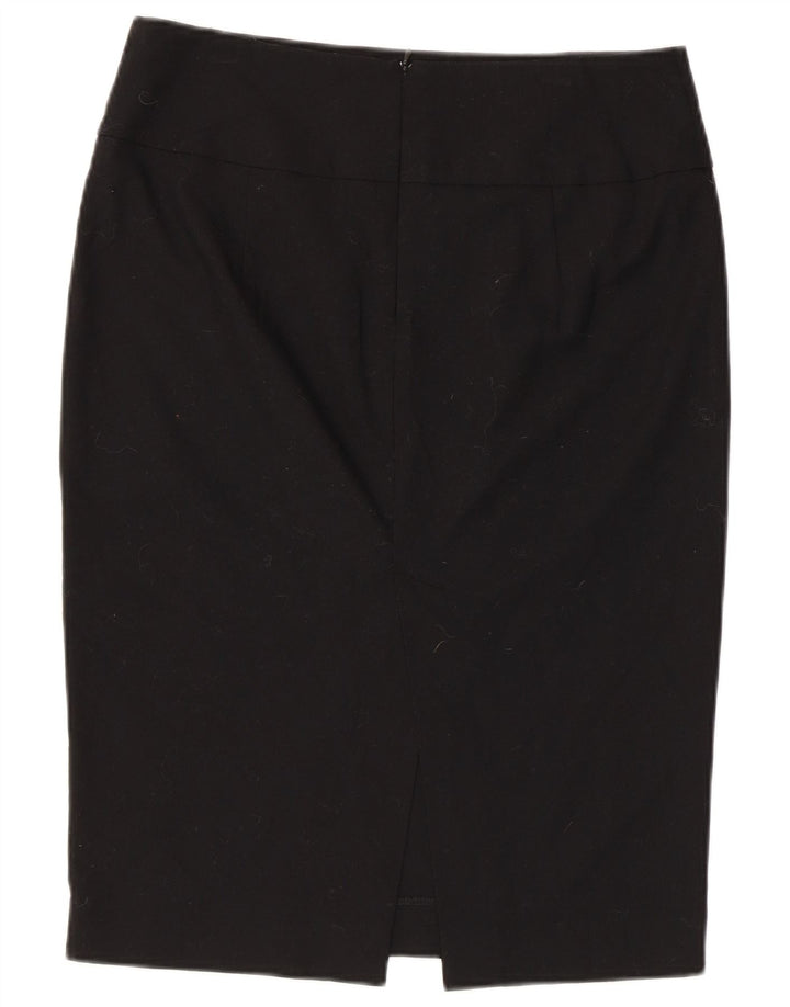 Zara Falda Lápiz Mujer EU 40 Mediano W30 Negro